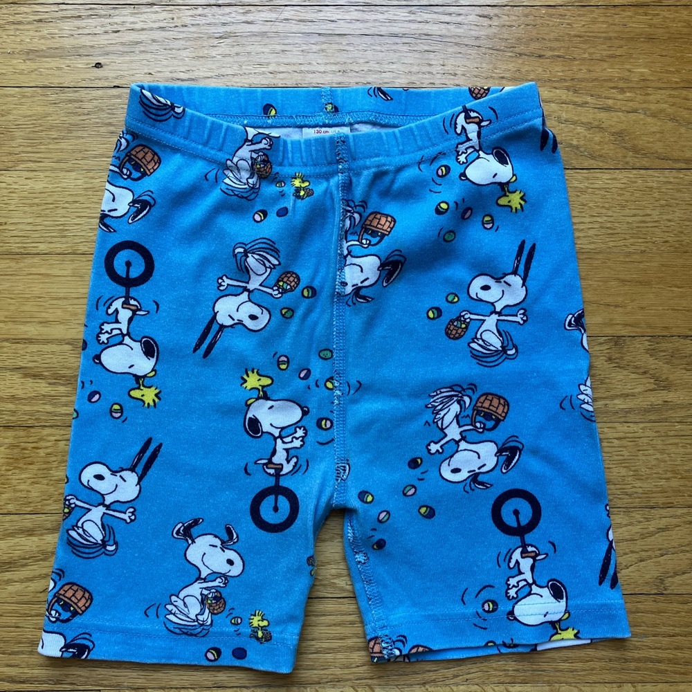 Hanna Andersson Snoopy Short John Pajama Bottoms Woodstock Peanuts Easter
